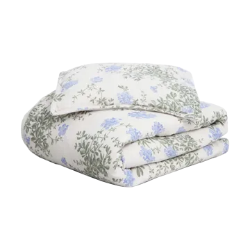 Plumbago 蓝雪花 平纹细布 儿童 枕套和被套套装 中号 - 100x135 cm/40x60 cm - Garbo&Friends