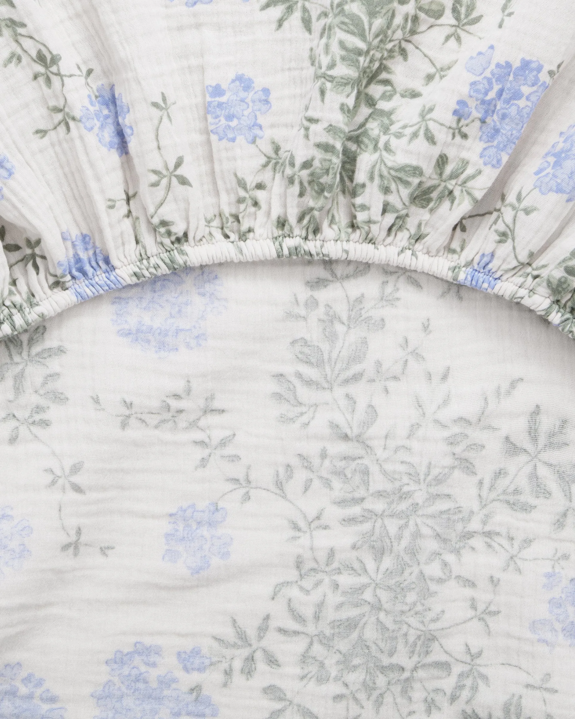 Plumbago 蓝雪花 平纹细布 床笠, 140x200x30 cm Garbo&Friends