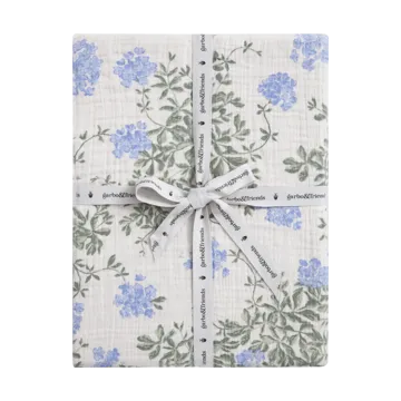 Plumbago 蓝雪花 平纹细布 床笠 - 140x200x30cm - Garbo&Friends