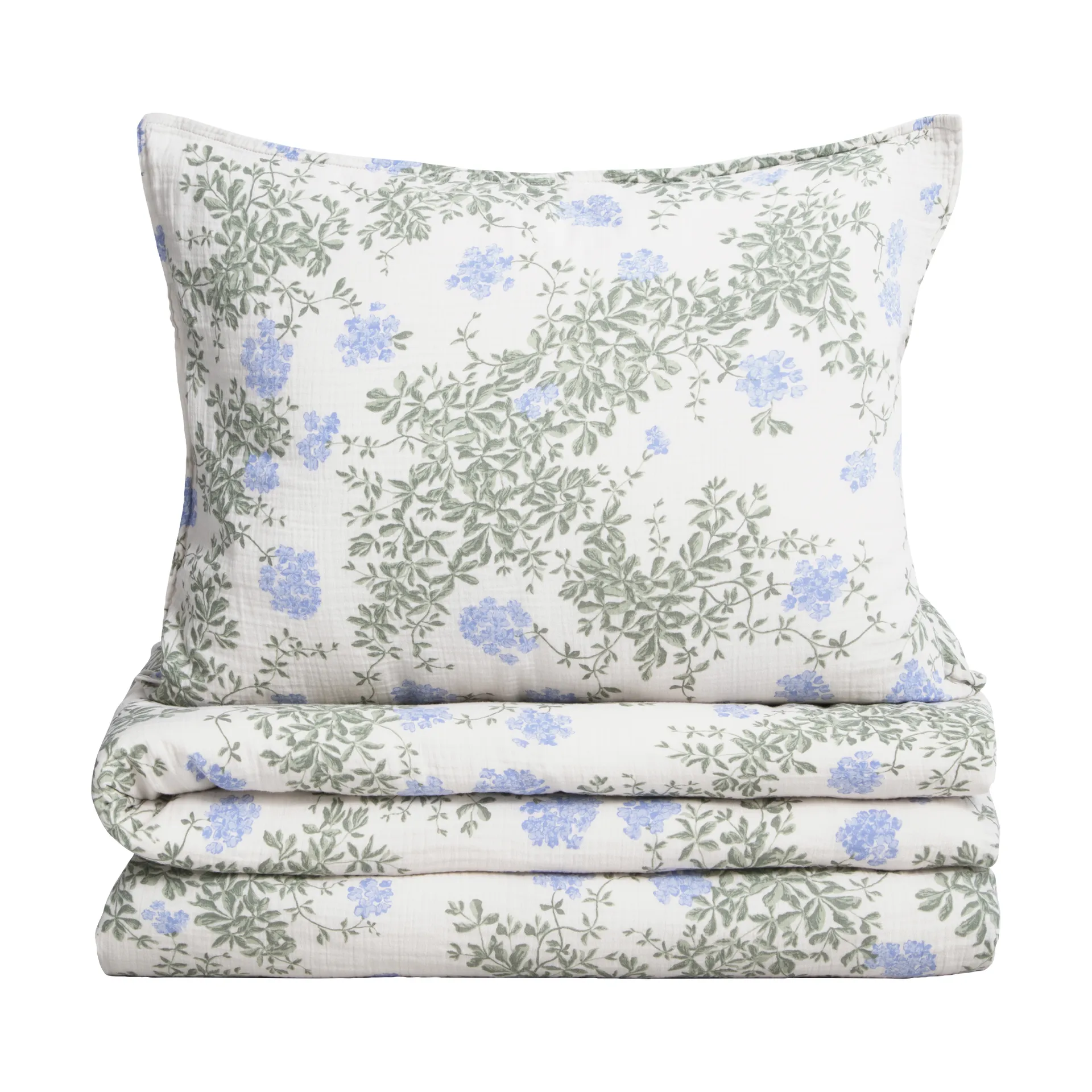 Plumbago 蓝雪花 平纹细布 成人 枕套和被套套装, 150x210 cm/50x60 cm Garbo&Friends