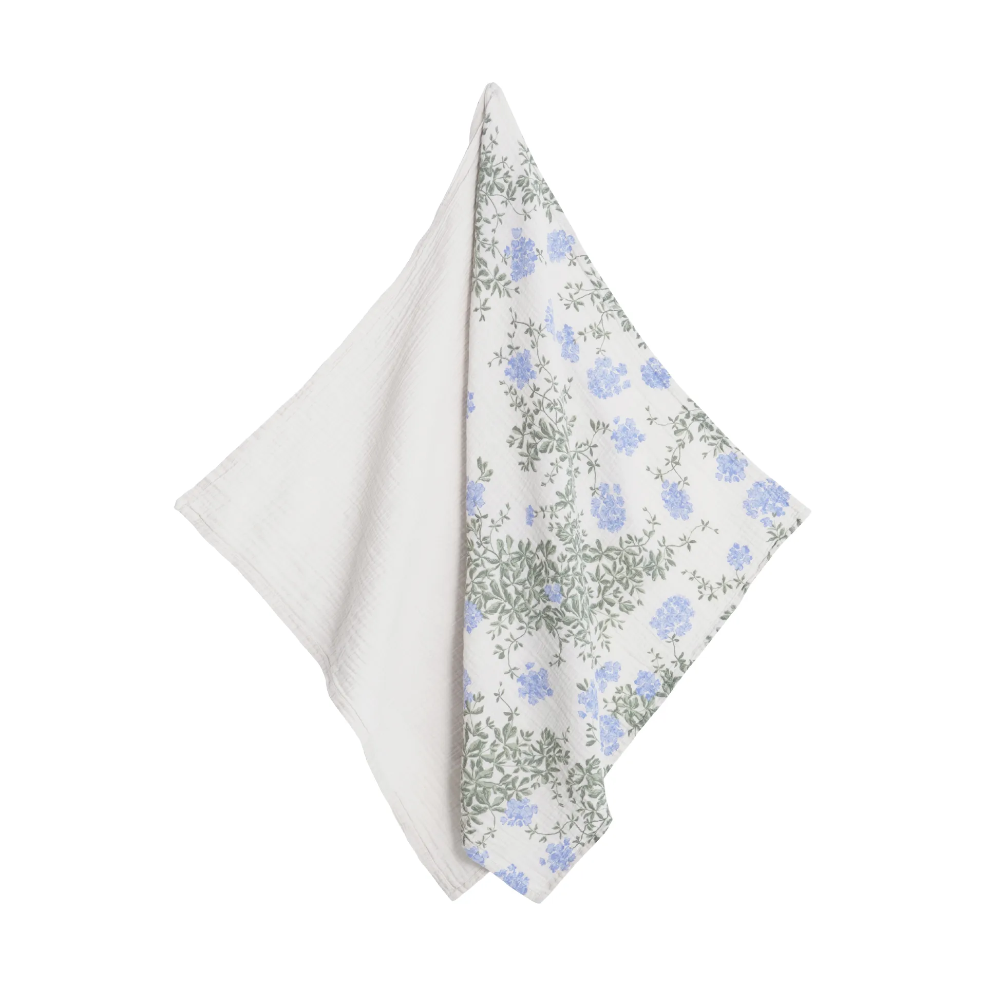 Plumbago 蓝雪花 平纹细布 小毛毯 两件装, 60x60cm Garbo&Friends