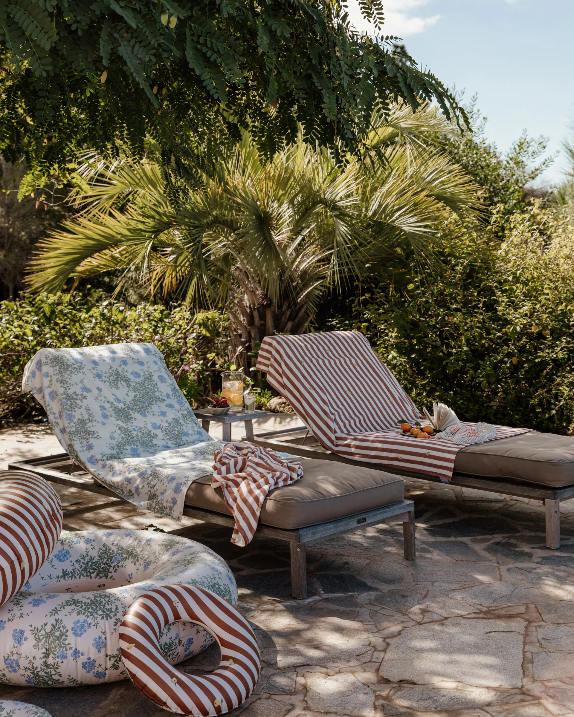 Plumbago 蓝雪花 毛圈浴巾, 70x140 cm Garbo&Friends