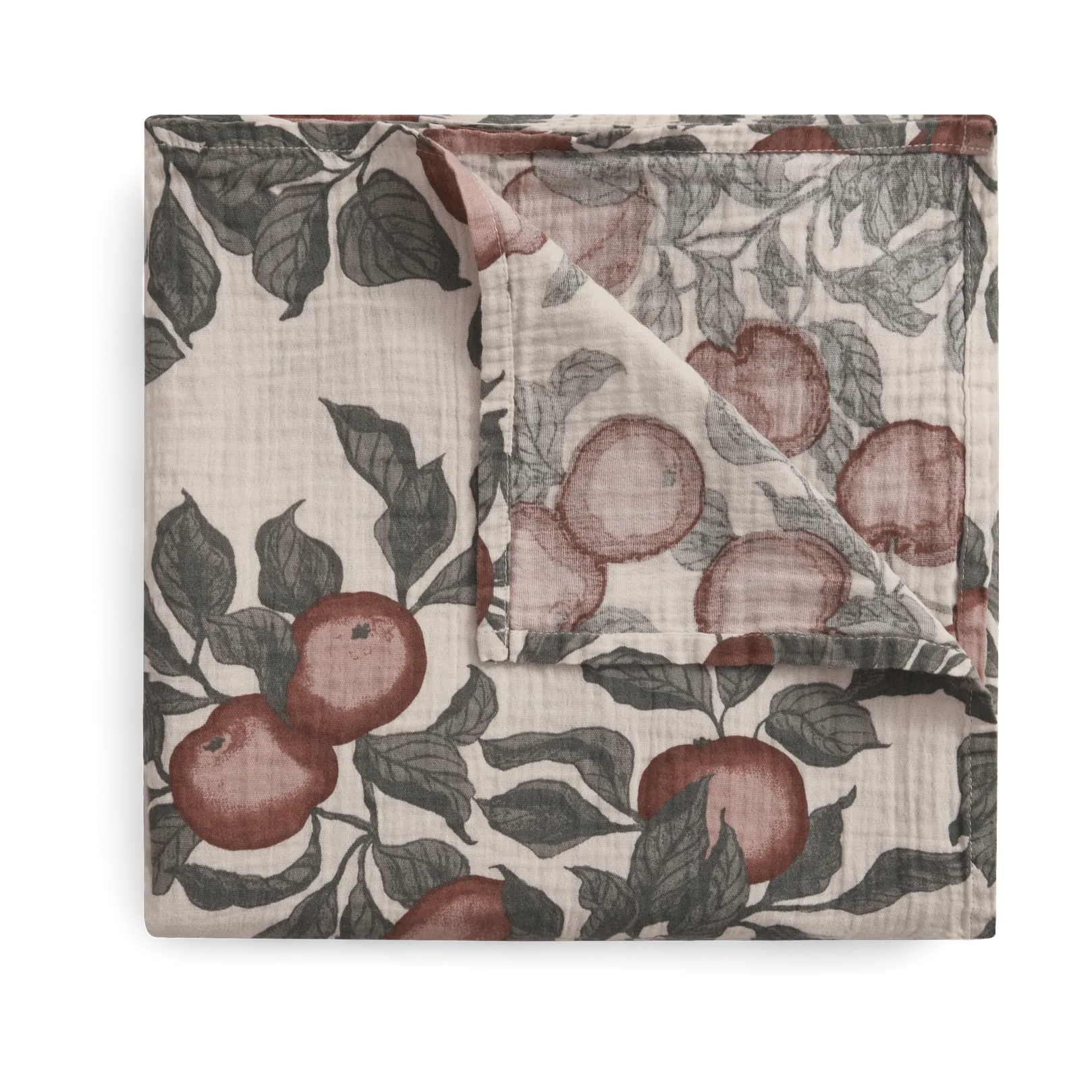Pomme 苹果 平纹细布 襁褓毯/婴儿毯, 110x110 cm Garbo&Friends
