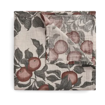 Pomme 苹果 平纹细布 襁褓毯/婴儿毯 - 110x110 cm - Garbo&Friends