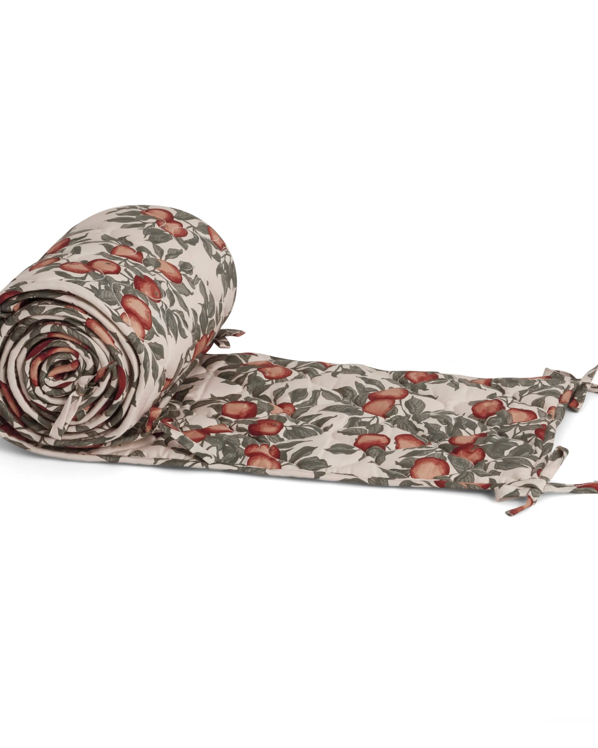 Pomme 苹果 缎面绗缝 婴儿床防撞床围, 360x30x0,5 cm Garbo&Friends