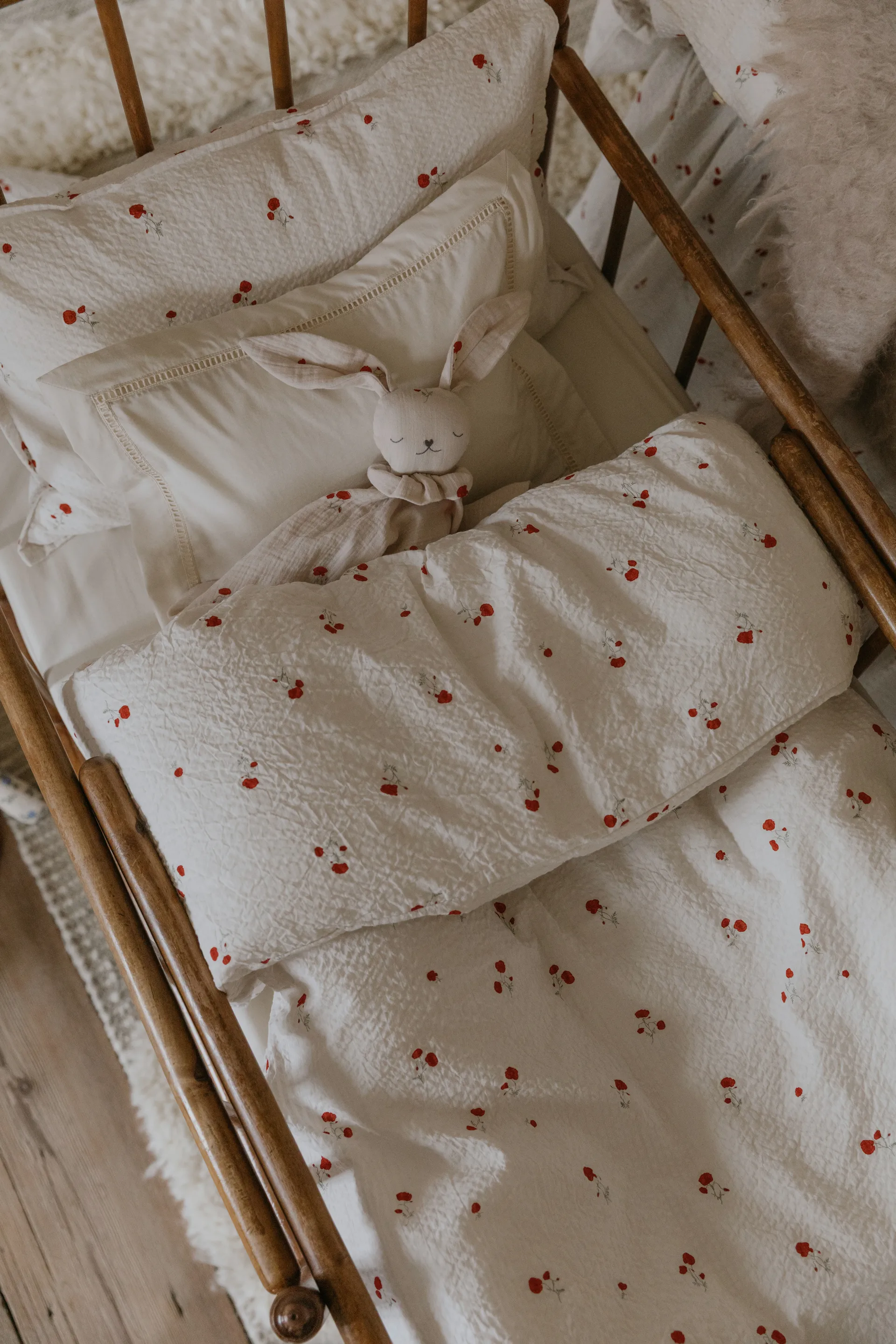 Poppy 圈圈纱 枕套和被套套装 儿童, 100x130cm/35x55cm Garbo&Friends