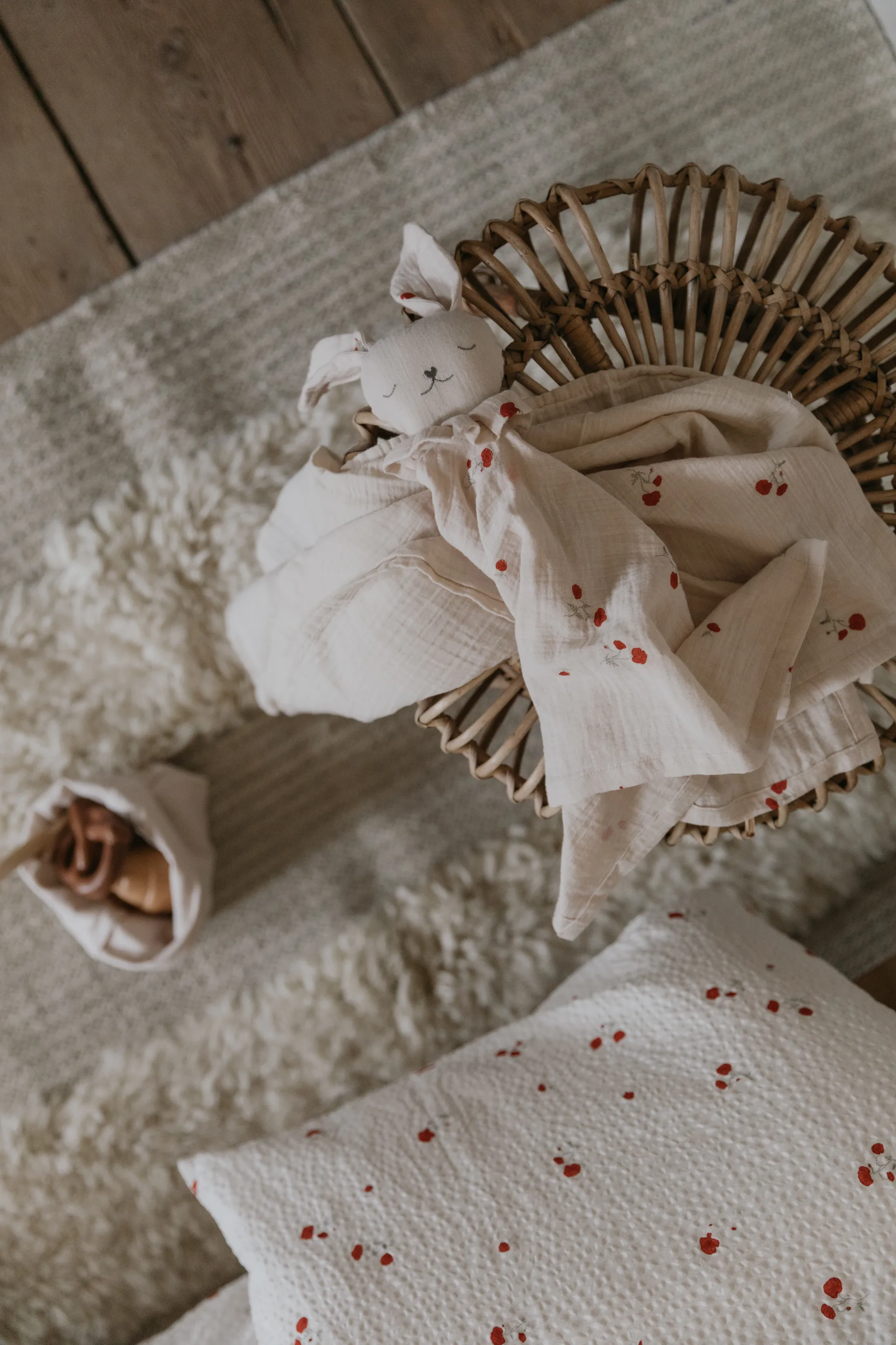 Poppy 平纹细布 安抚毯, 48x48cm Garbo&Friends