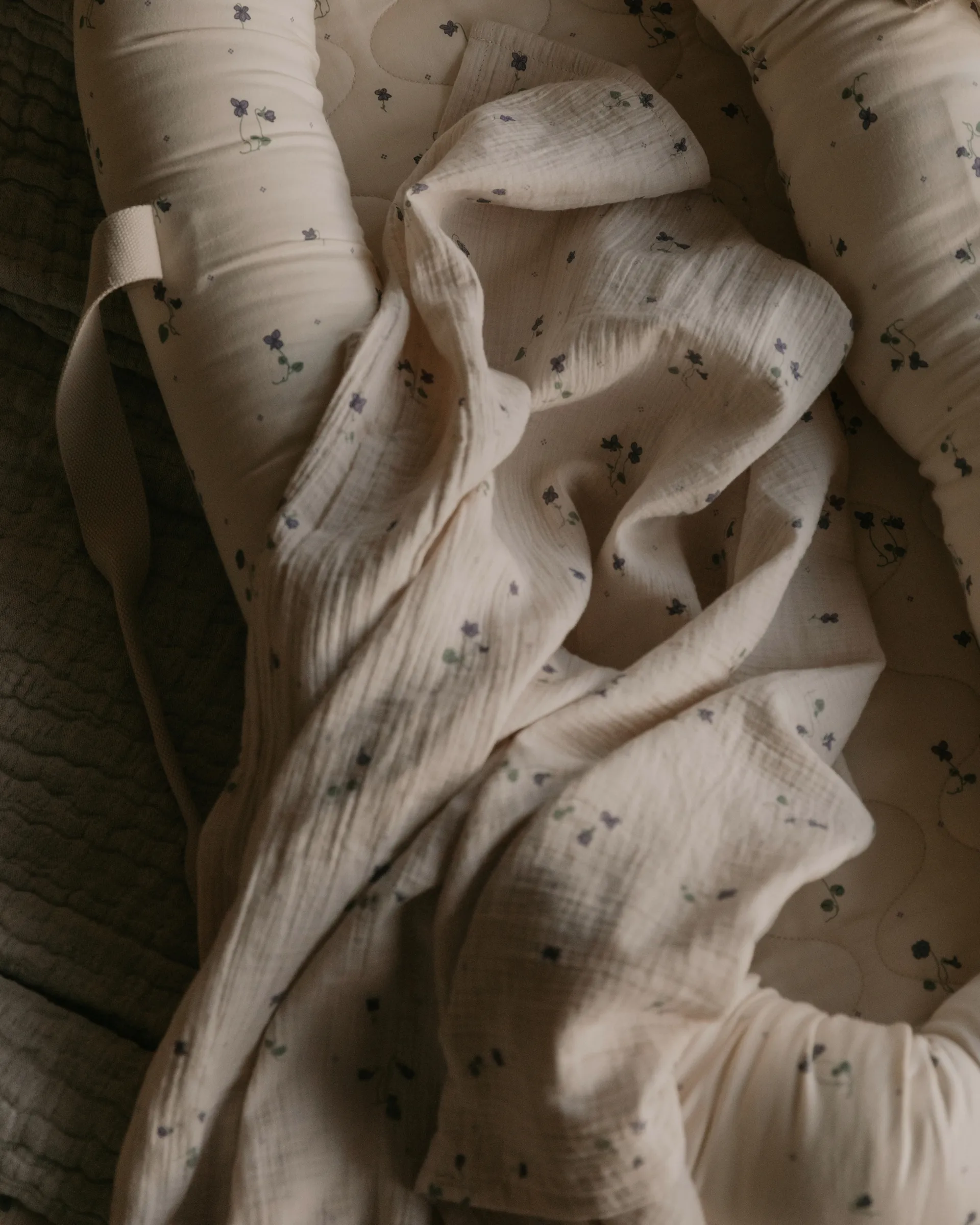 viola 紫罗兰 平纹细布 襁褓毯/婴儿毯, 110x110 cm Garbo&Friends