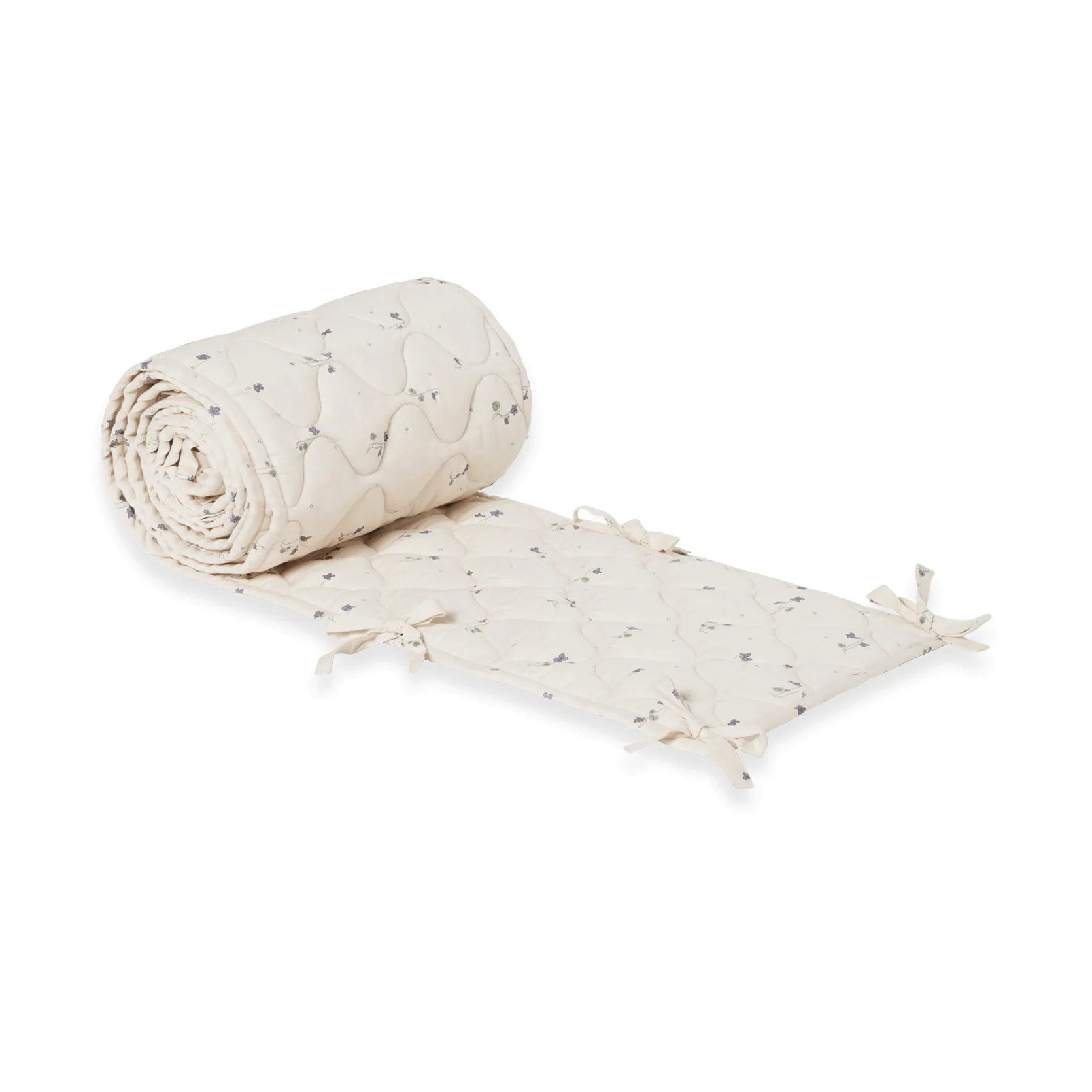 viola 紫罗兰 缎面绗缝 婴儿床防撞床围, 30x360 cm Garbo&Friends