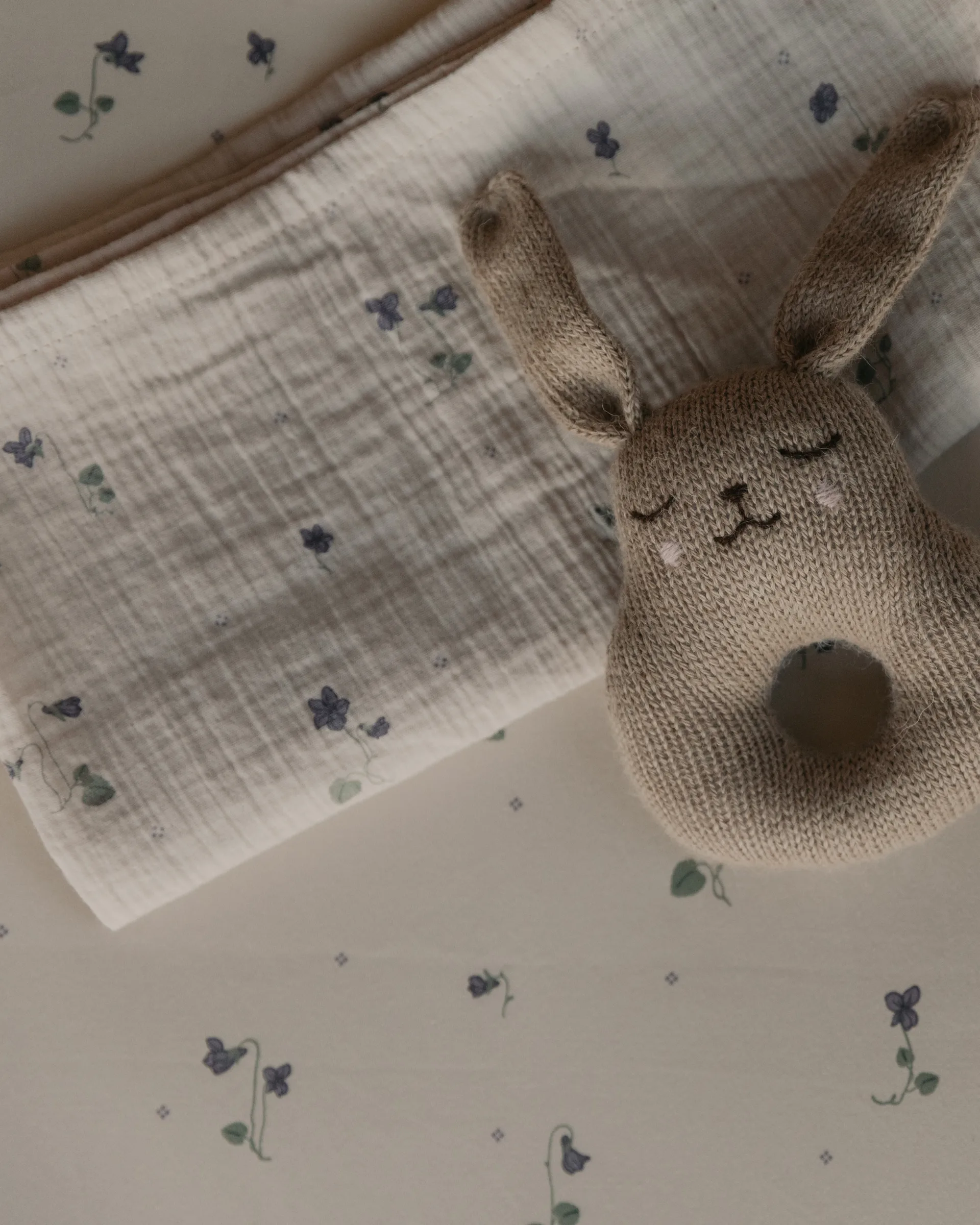 viola 紫罗兰 平纹细布 纱布巾/哺乳巾/口水巾 两件套装, 60x60 cm Garbo&Friends