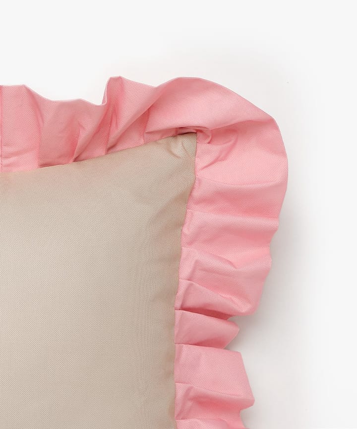 Garden Glory Outdoor 靠枕|靠垫 with frill 45x45 cm, 米色-粉色 Garden Glory