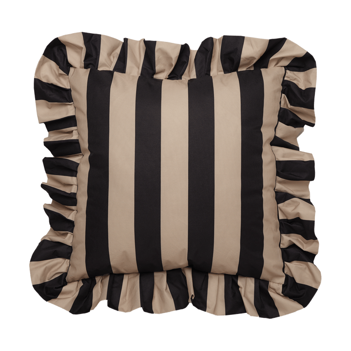 Garden Glory Outdoor 靠枕|靠垫 with frill 45x45 cm - 黑色-米色 - Garden Glory