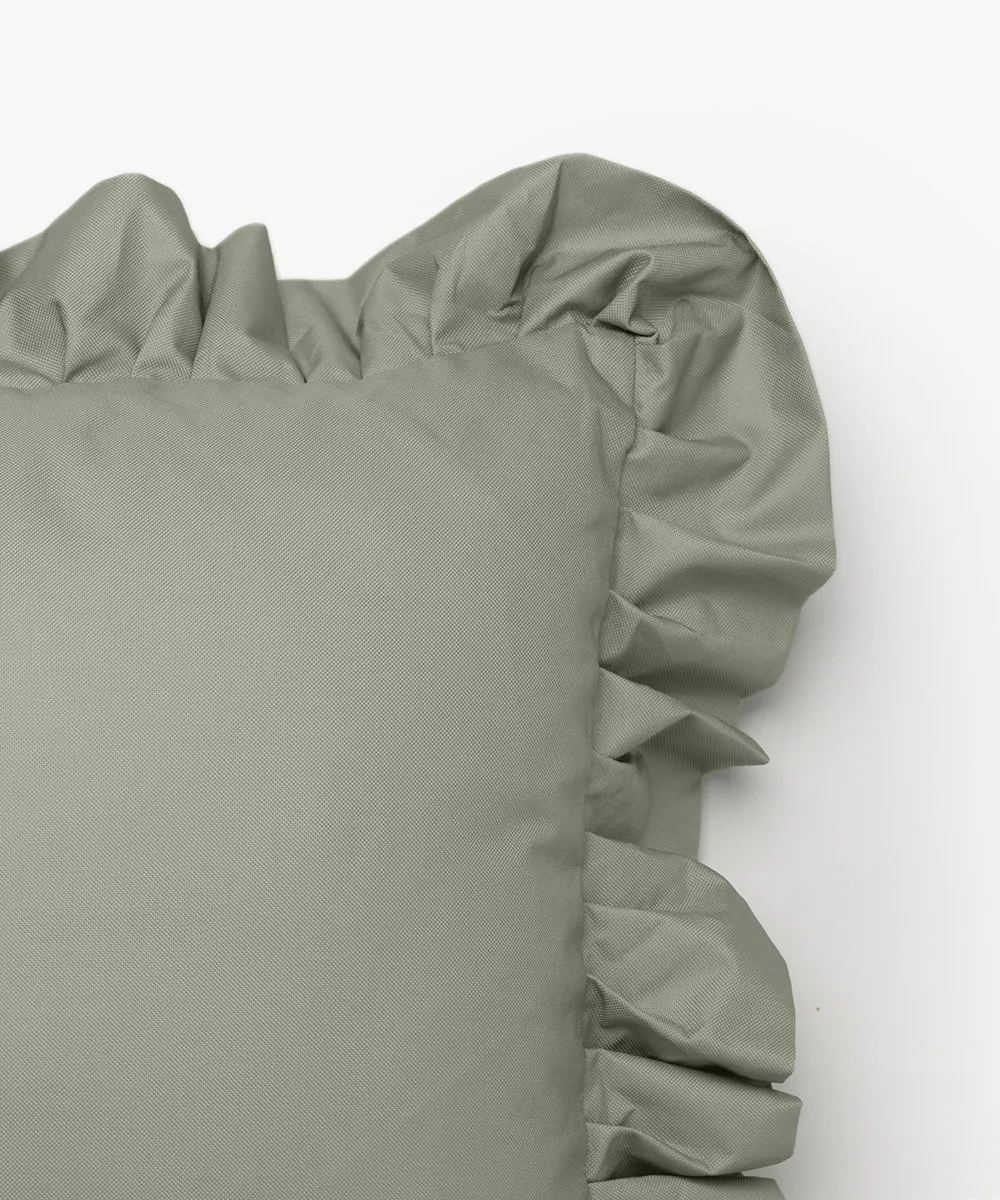 Garden Glory Outdoor 靠枕|靠垫 with frill 45x45 cm, 绿色 Garden Glory