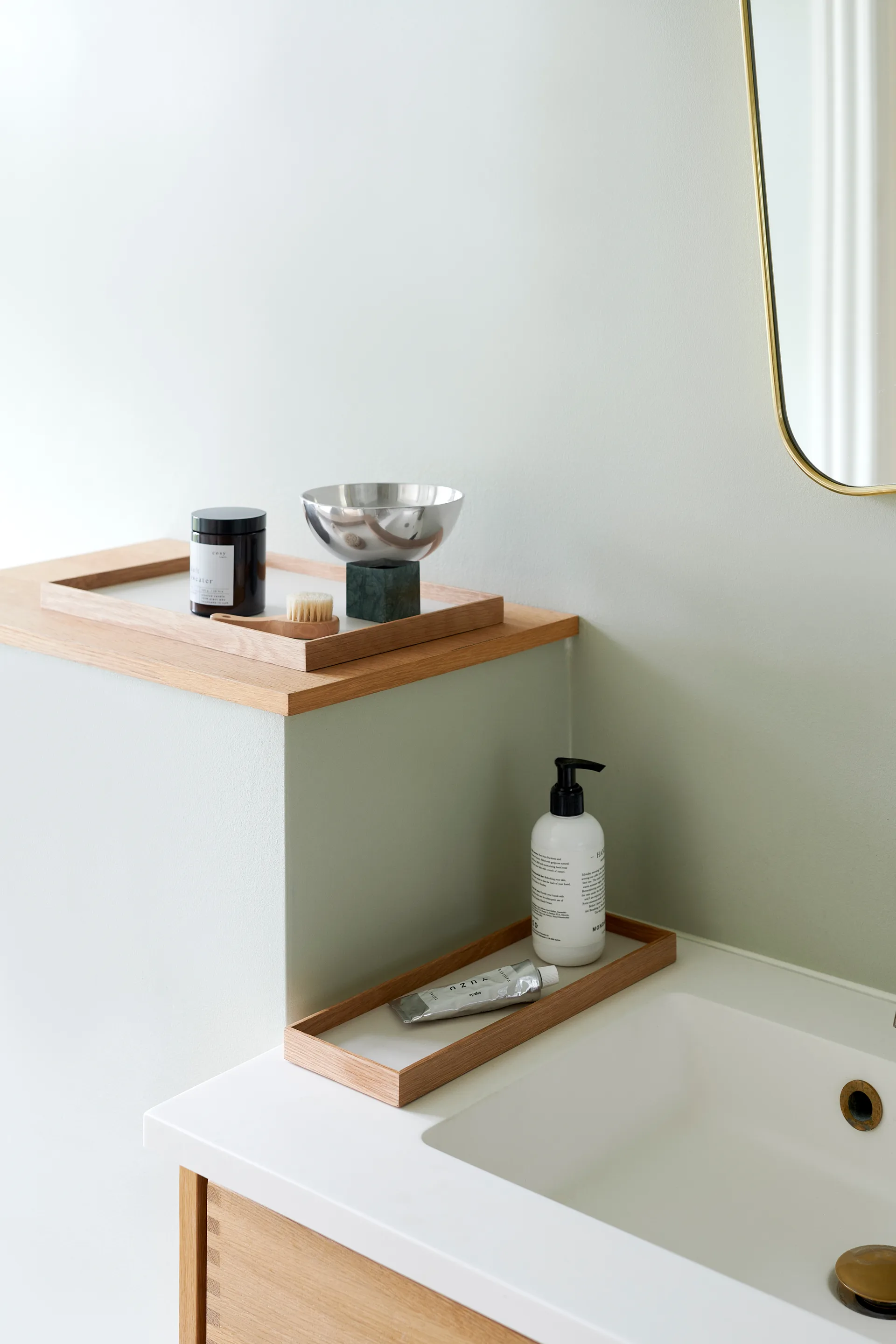 框架 托盘 小 11x32.4 cm, Oak-beige Gejst