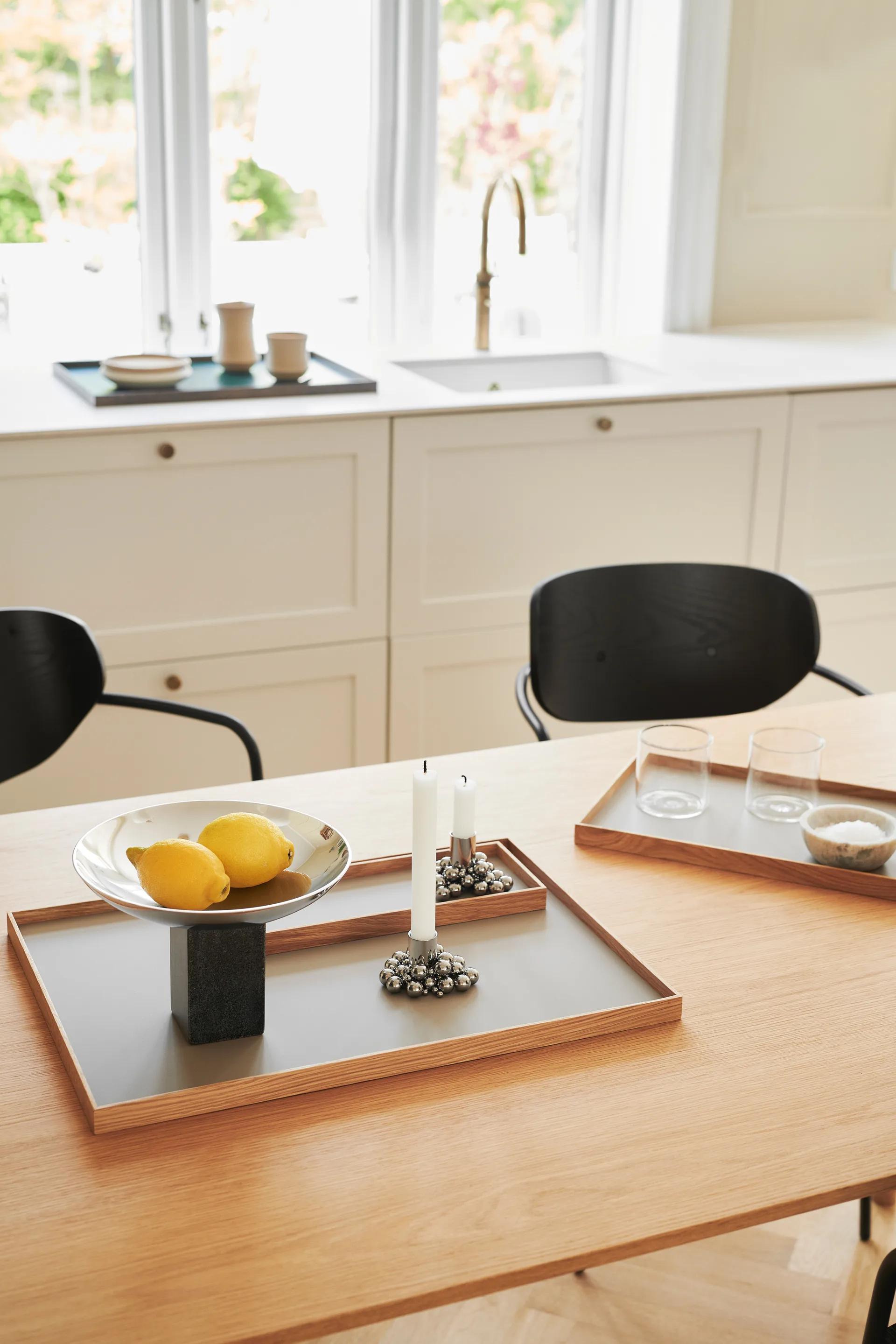 框架 托盘 小 11x32.4 cm, Oak-beige Gejst