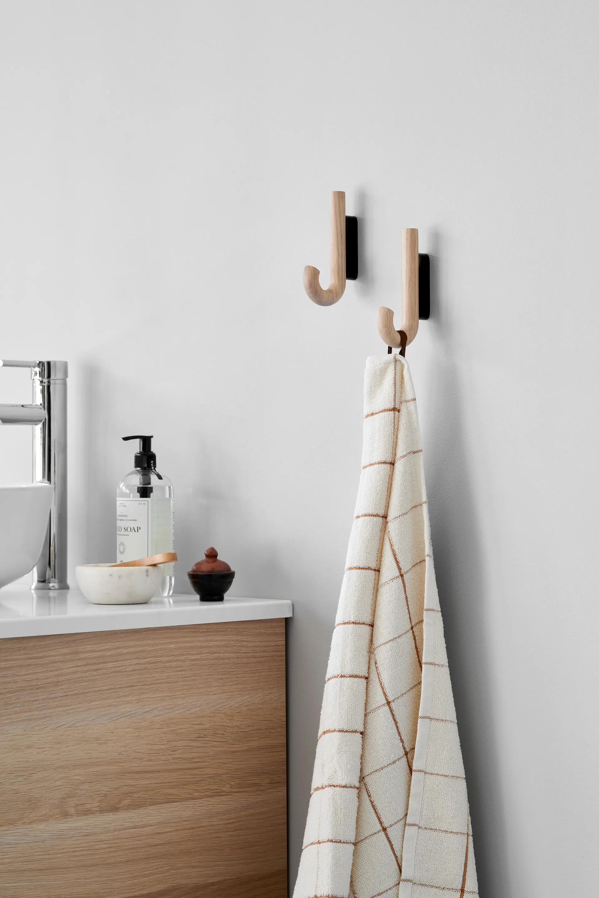 挂钩 挂钩 迷你 13.3 cm, 橡木-黑色 Gejst