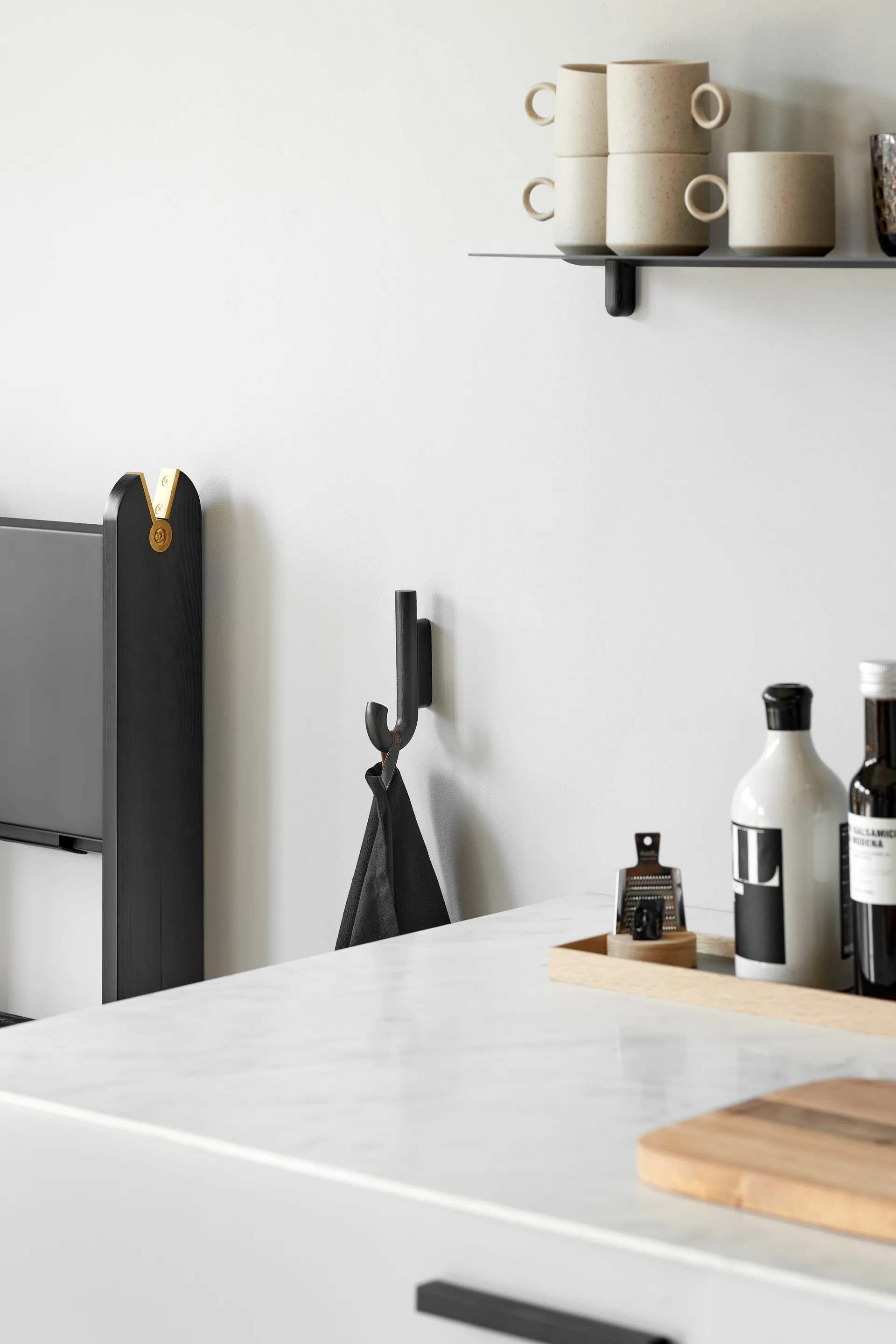 挂钩 挂钩 迷你 13.3 cm, 黑橡木-黑色 Gejst