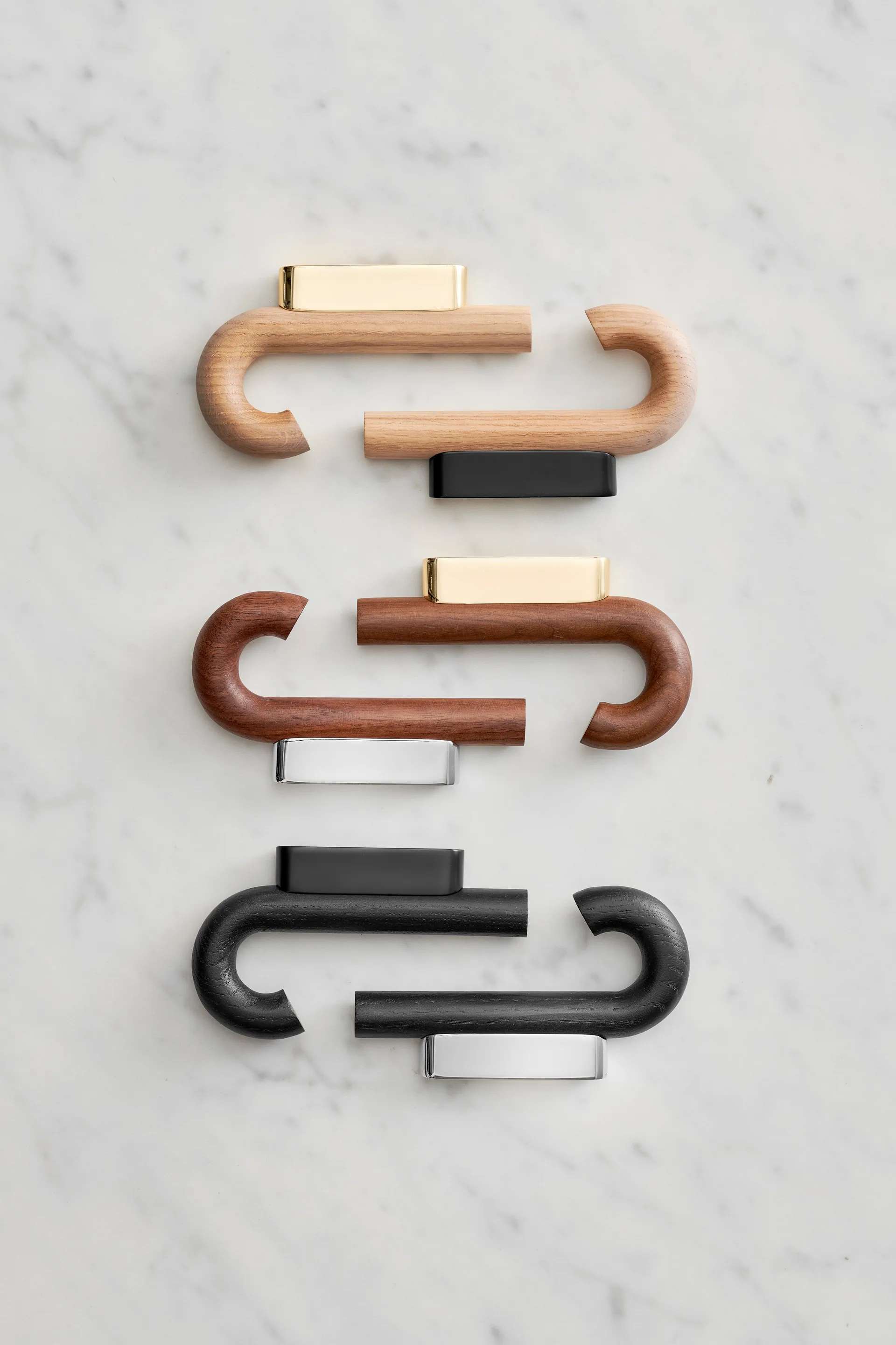 挂钩 挂钩 迷你 13.3 cm, 黑橡木-黑色 Gejst