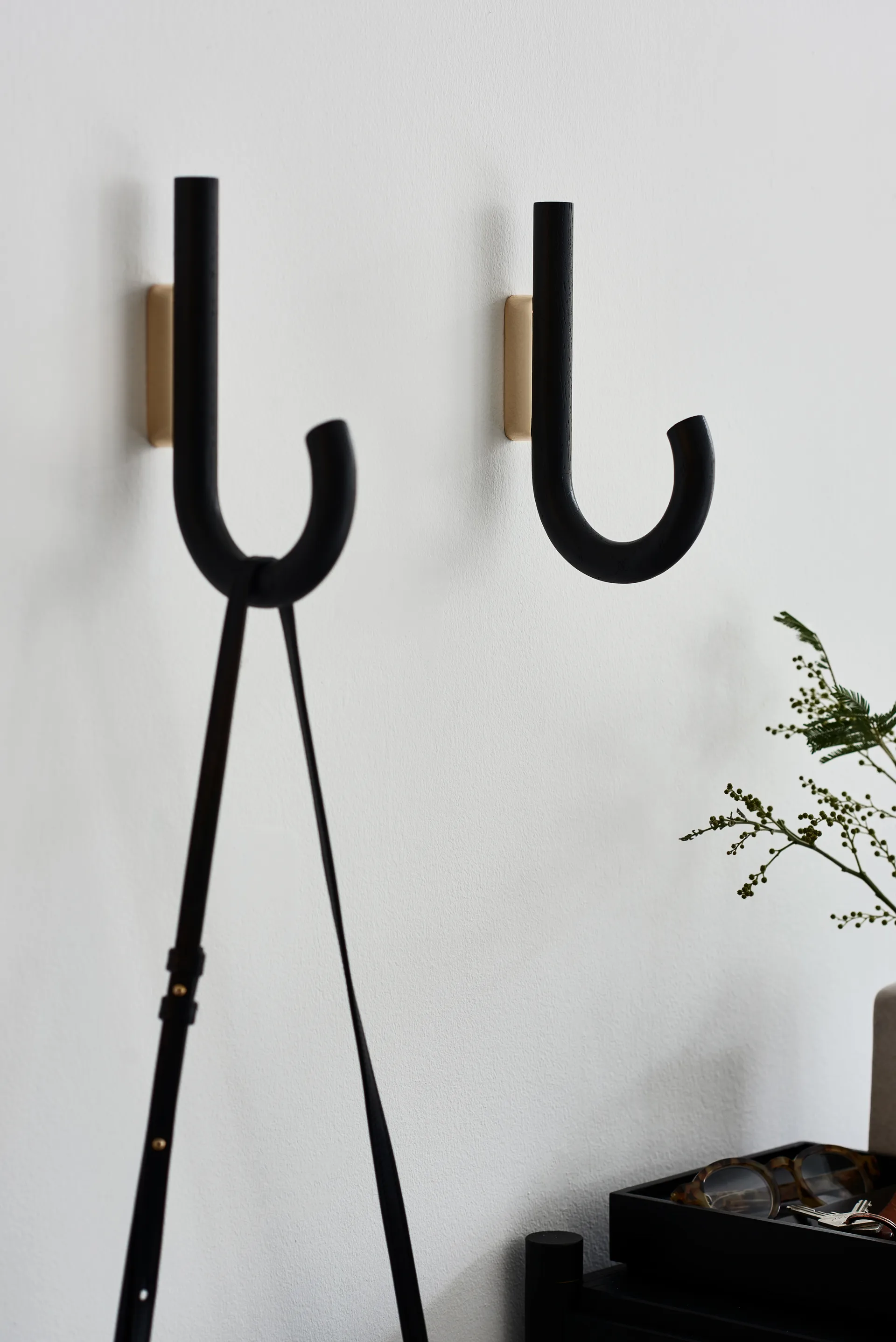 挂钩 挂钩 19 cm, 黑橡木-黄铜色 Gejst