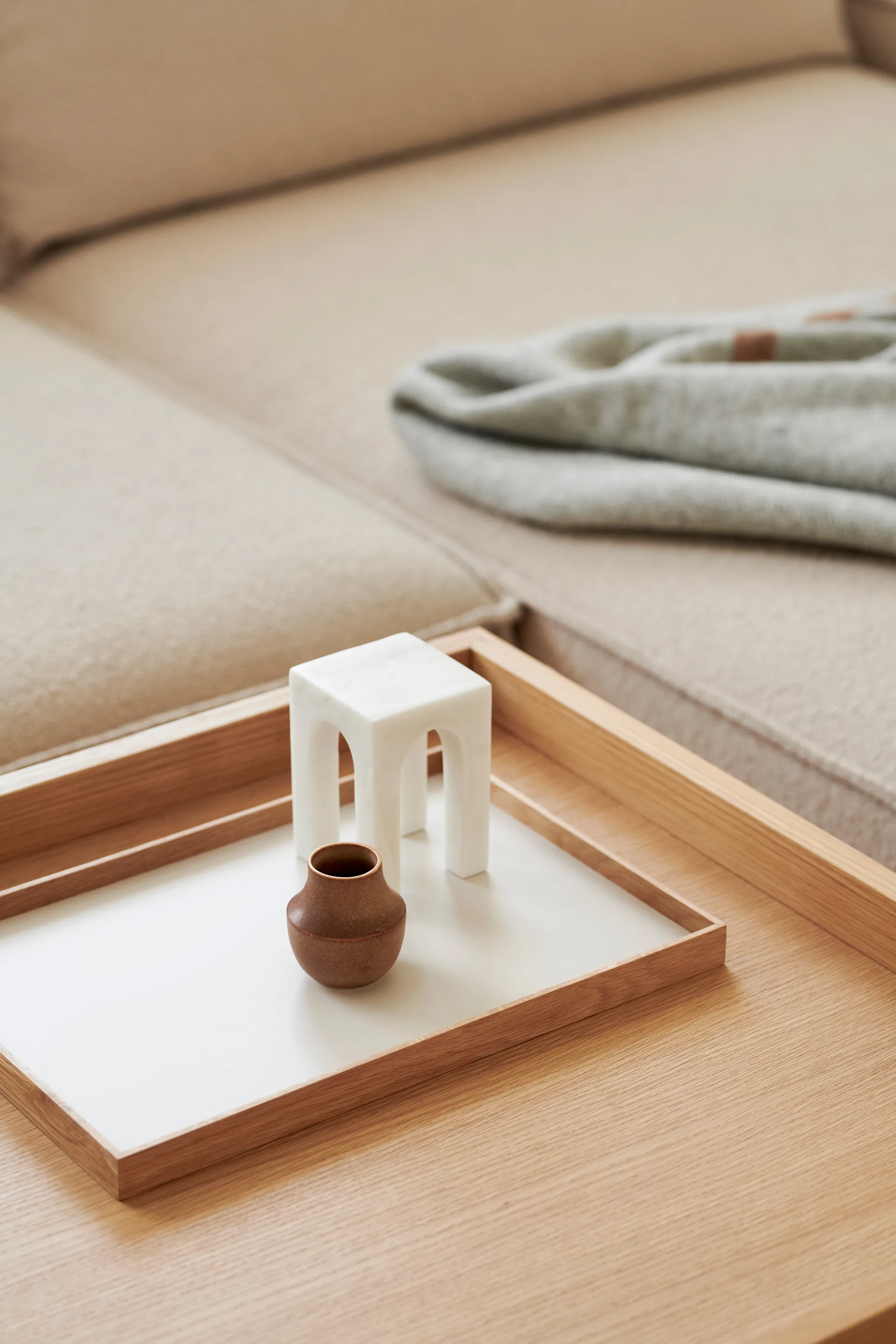 框架 托盘 中 23x34 cm, Oak-beige Gejst