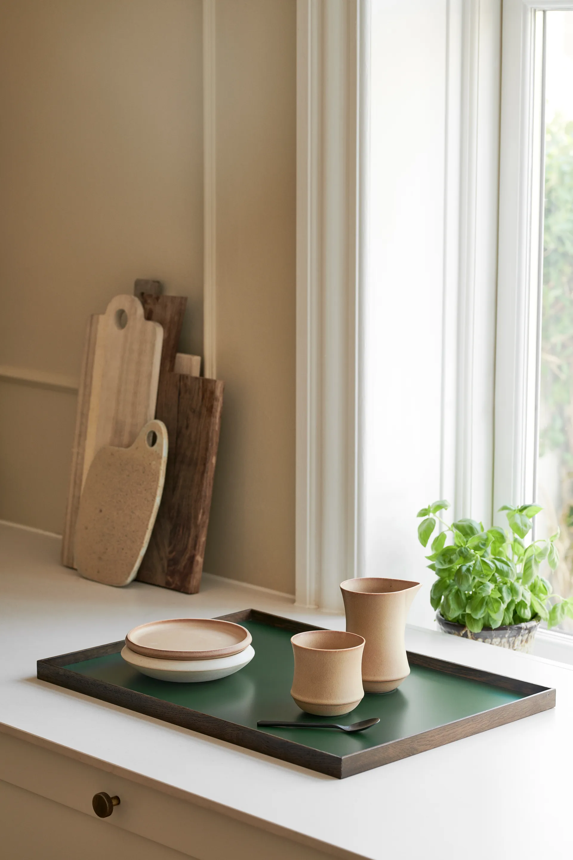 框架 托盘 大 35.5x50.6 cm, Smoked oak-green Gejst