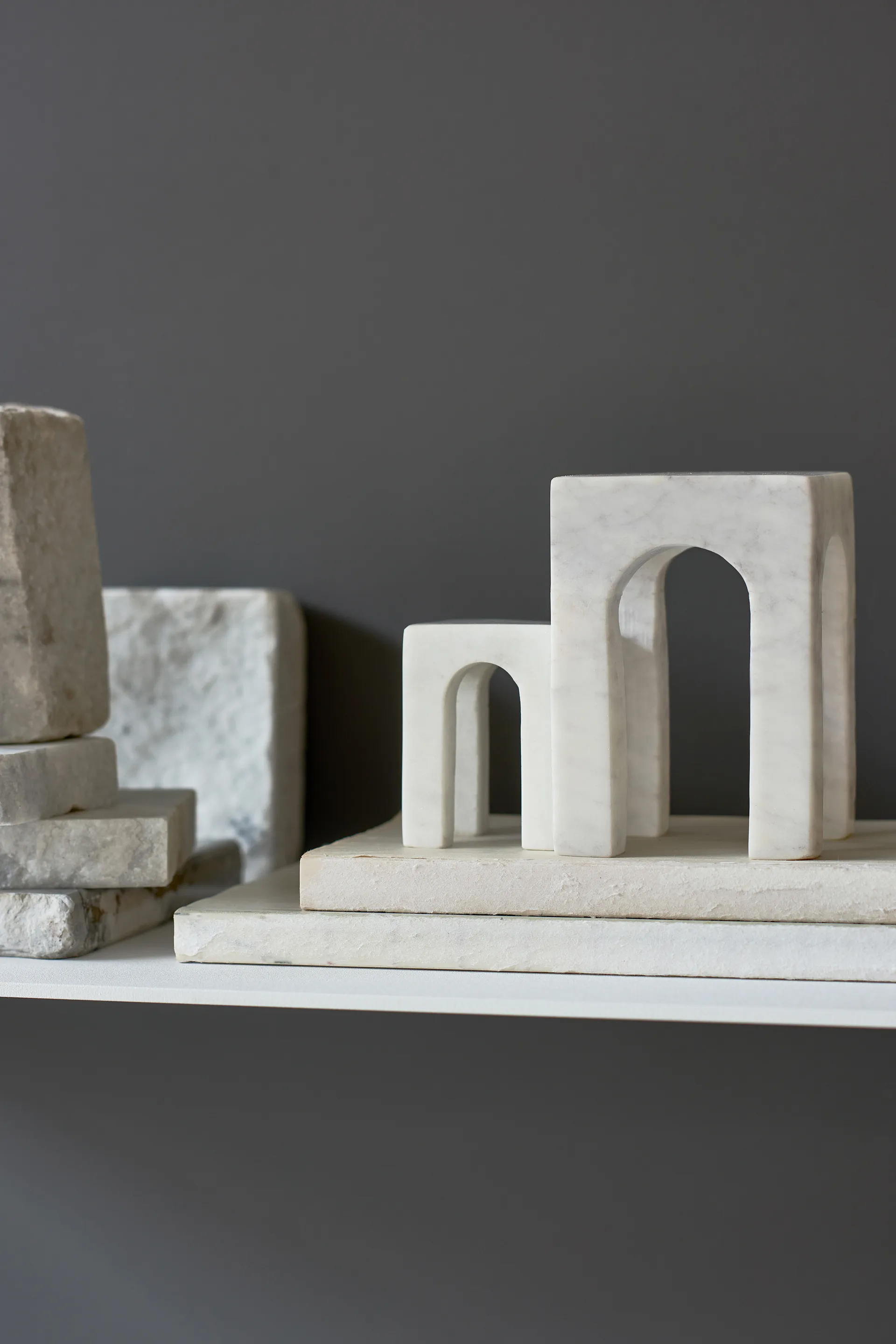 Arkis 书挡/书立架 3件套装, 白色 Gejst