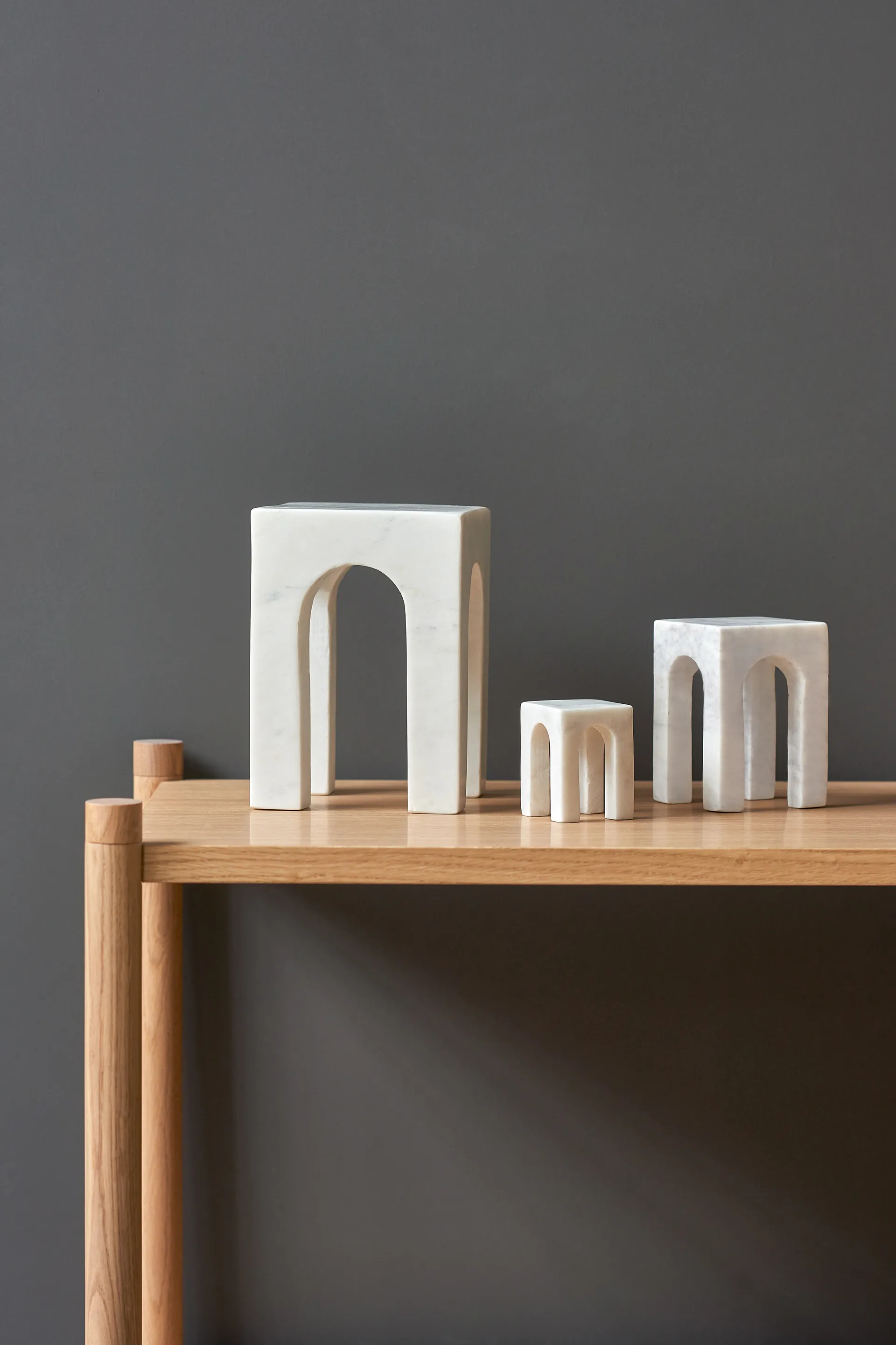 Arkis 书挡/书立架 3件套装, 白色 Gejst