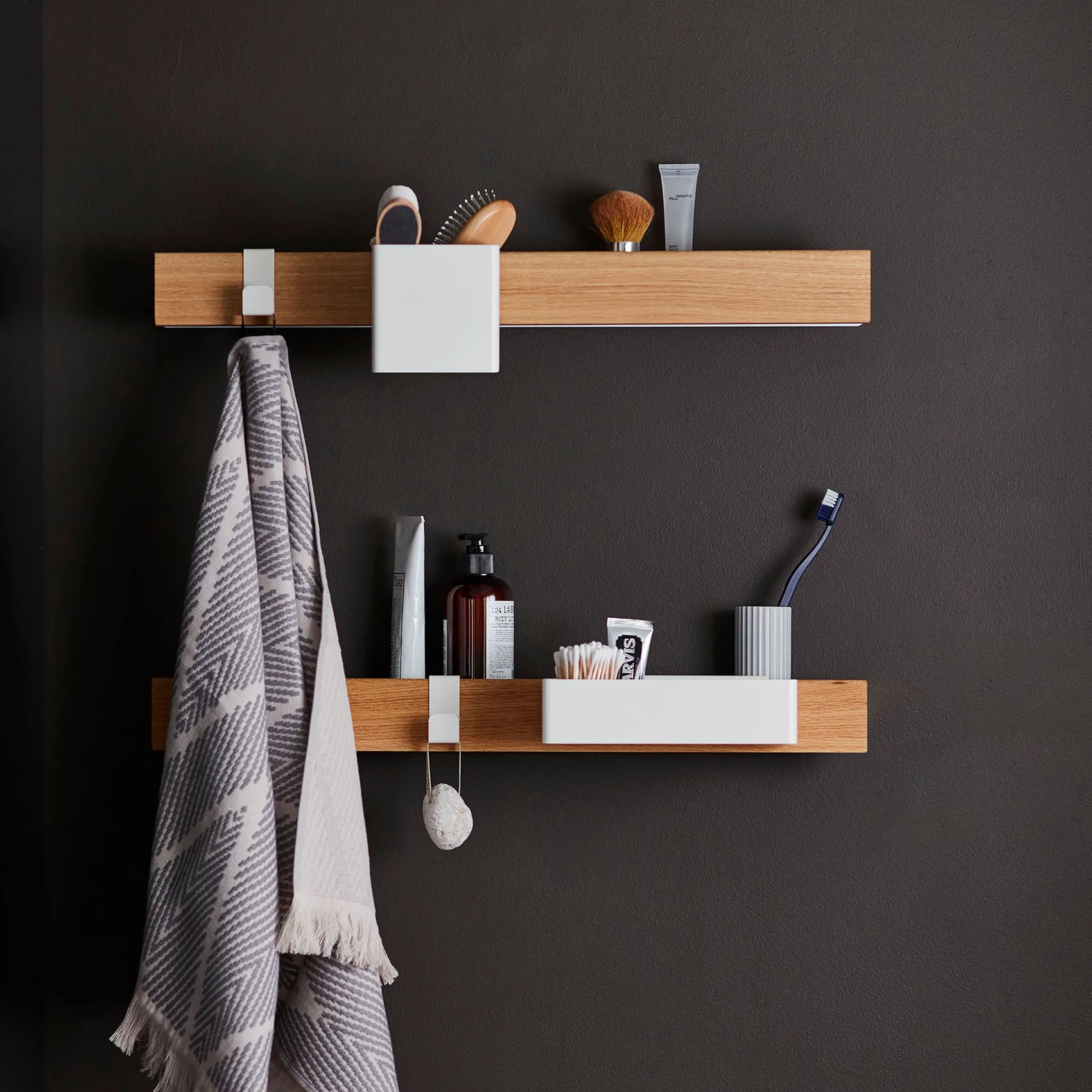 Flex Rail magnetic rail 60 cm, 橡木-白色 Gejst