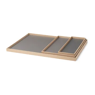 Frame 小号托盘 11x32.4cm - 橡木色_浅灰色 - Gejst