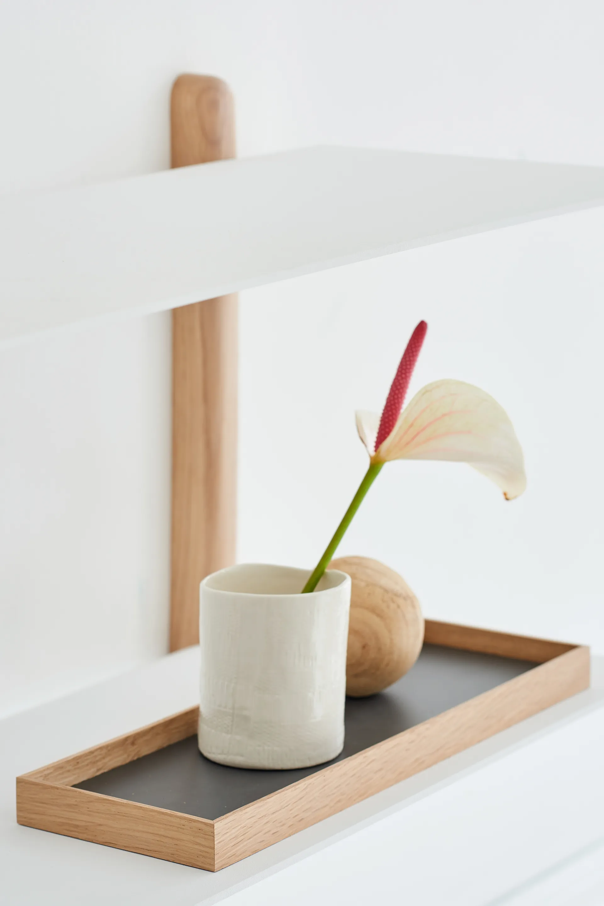 Frame 小号托盘 11x32.4cm, 橡木色_浅灰色 Gejst