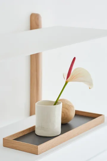 Frame 小号托盘 11x32.4cm - 橡木色_浅灰色 - Gejst