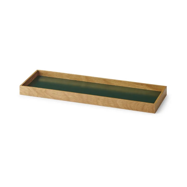 Frame 小号托盘 11x32.4cm - 橡木色_绿色 - Gejst
