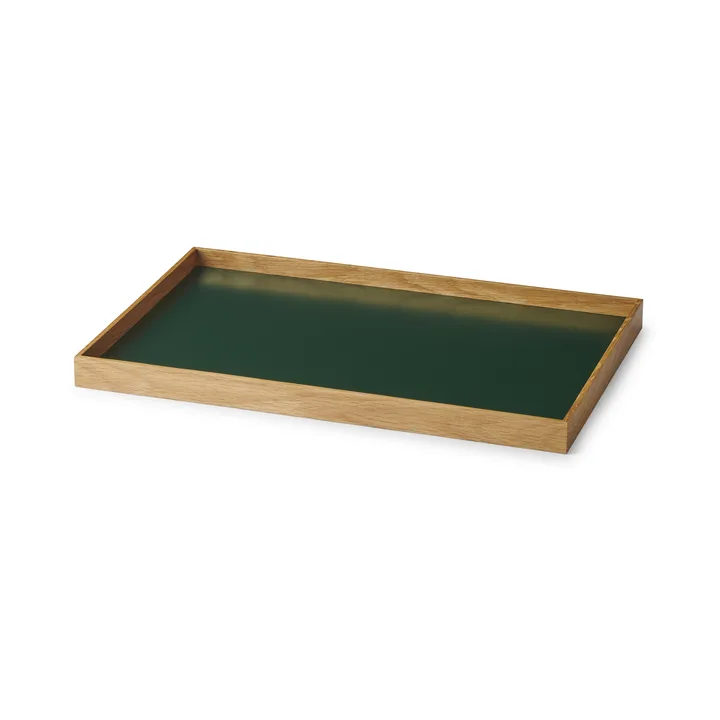 Frame 中号托盘 23x34cm - 橡木色_绿色 - Gejst
