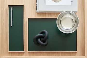 Frame 中号托盘 23x34cm - 橡木色_绿色 - Gejst