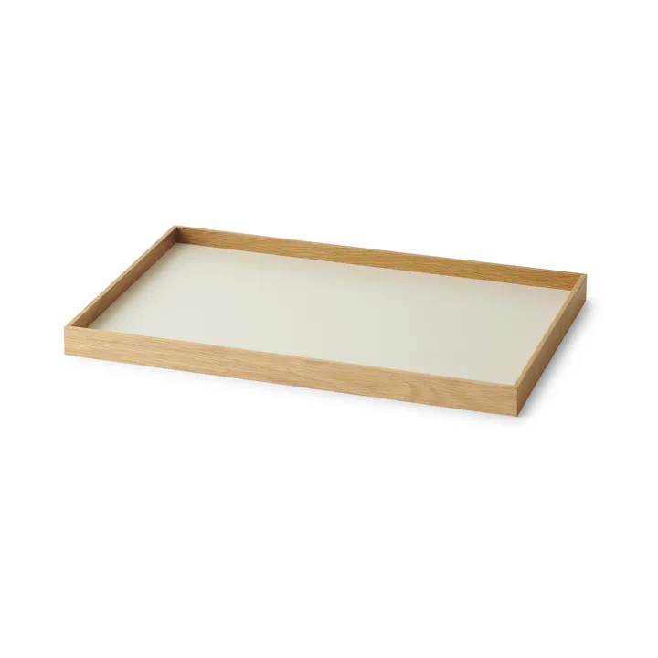Frame 中号托盘 23x34cm - 橡木色_米色 - Gejst