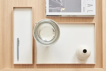 Frame 中号托盘 23x34cm - 橡木色_米色 - Gejst