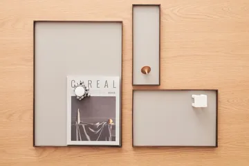 Frame 中号托盘 23x34cm - 烟熏橡木色_灰色 - Gejst