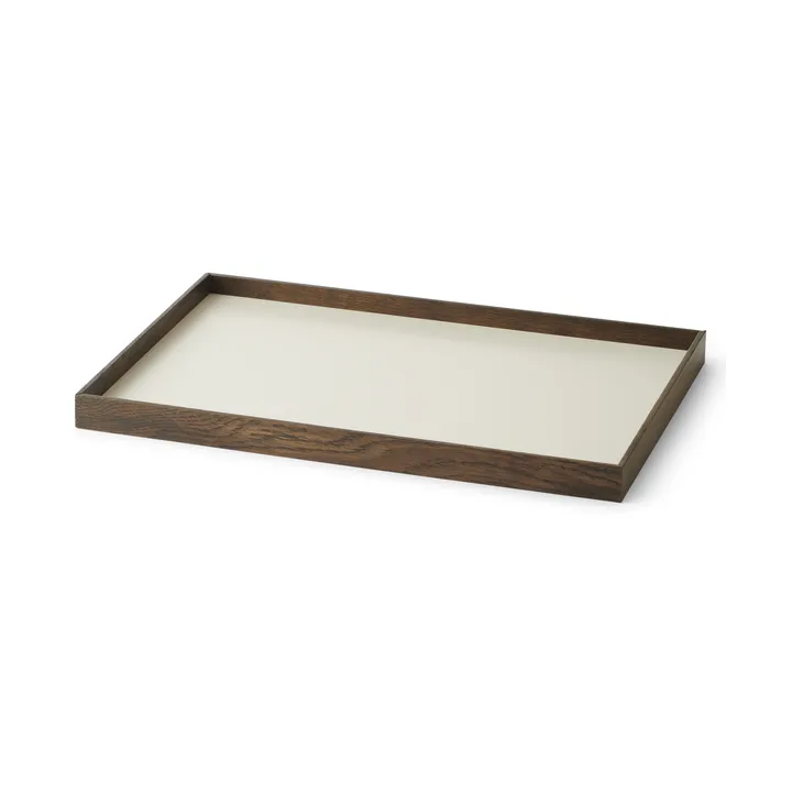 Frame 中号托盘 23x34cm - 烟熏橡木色_米色 - Gejst