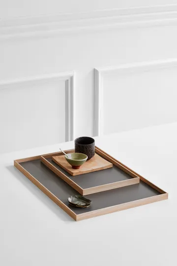 Frame 大号托盘 35.5x50.6cm - Oak-light grey - Gejst