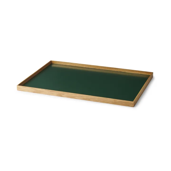Frame 大号托盘 35.5x50.6cm - 橡木色_绿色 - Gejst