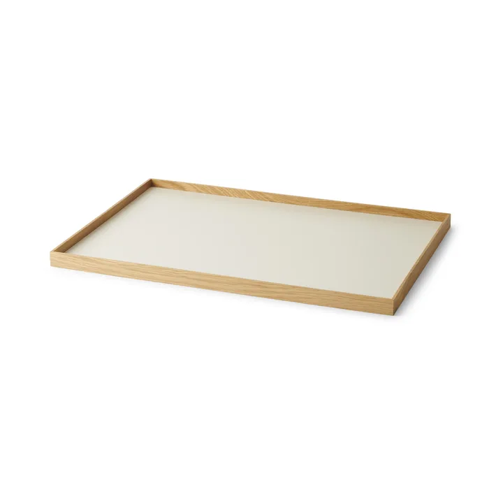 Frame 大号托盘 35.5x50.6cm - 橡木色_米色 - Gejst