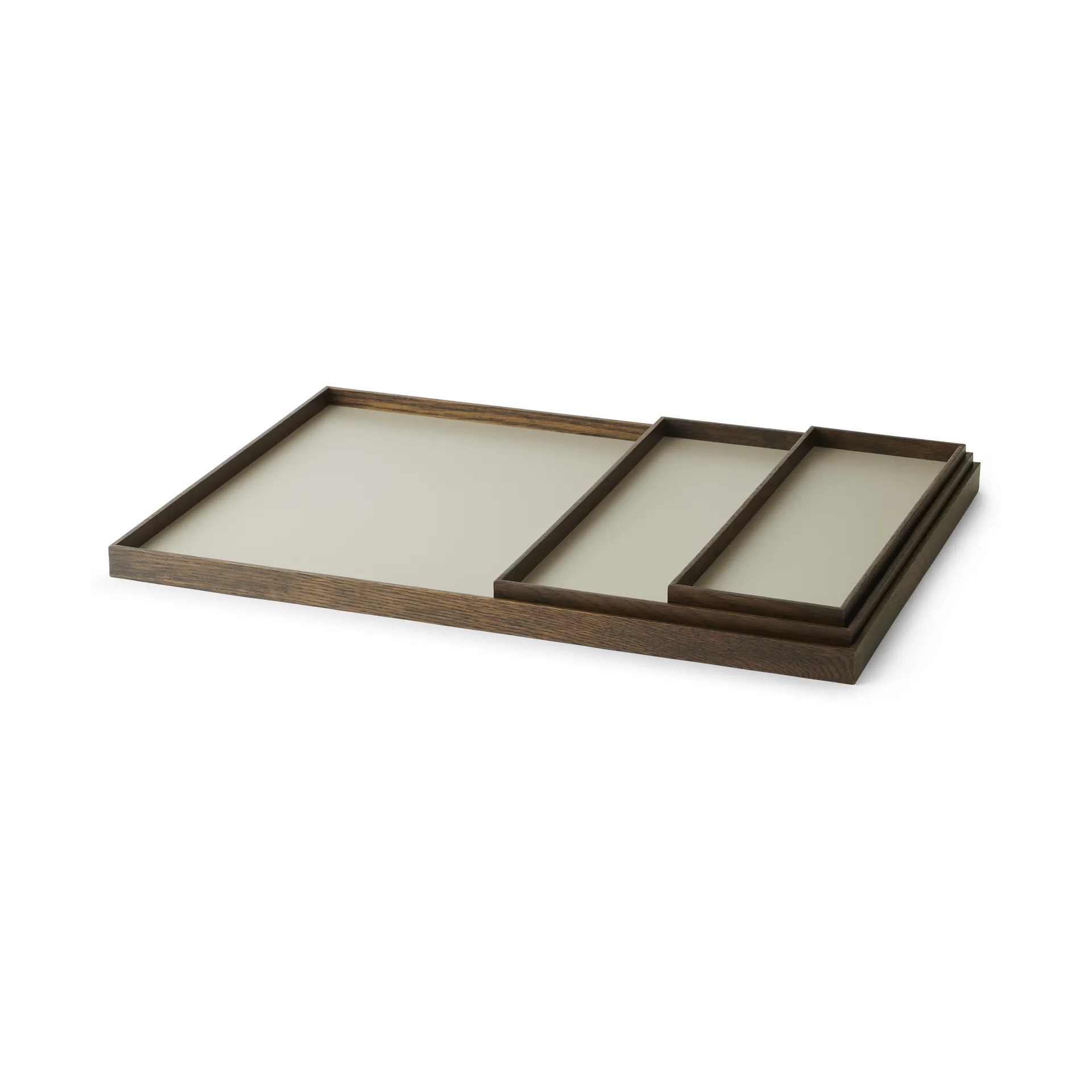 Frame 大号托盘 35.5x50.6cm, 烟熏橡木色_灰色 Gejst