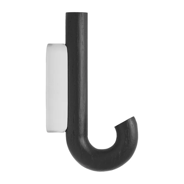 Hook 迷你挂钩13.3cm - 黑橡木-铬合金色 - Gejst