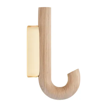 Hook 迷你挂钩13.3cm - 橡木_黄铜色 - Gejst