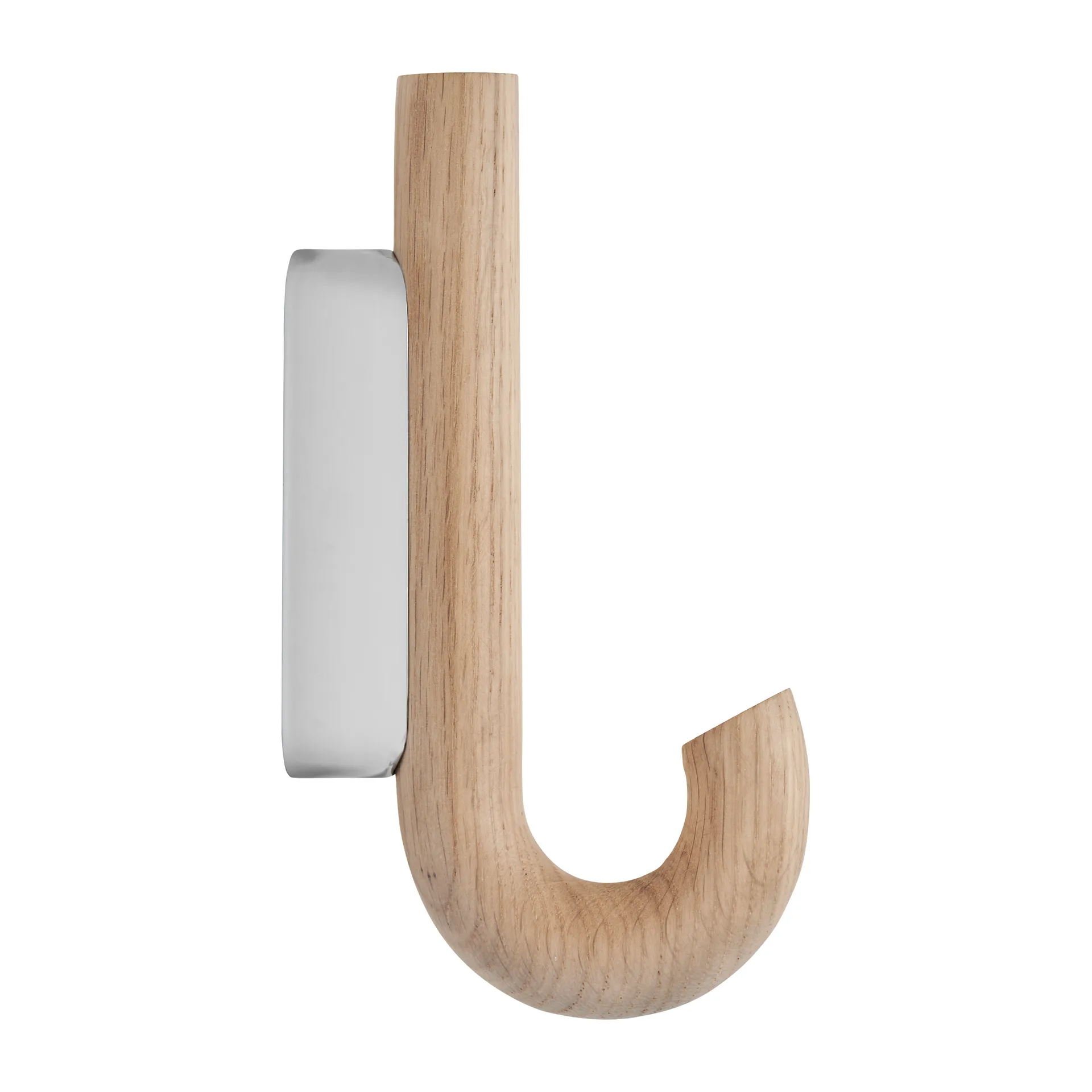Hook 迷你挂钩13.3cm, 橡木_铬色 Gejst