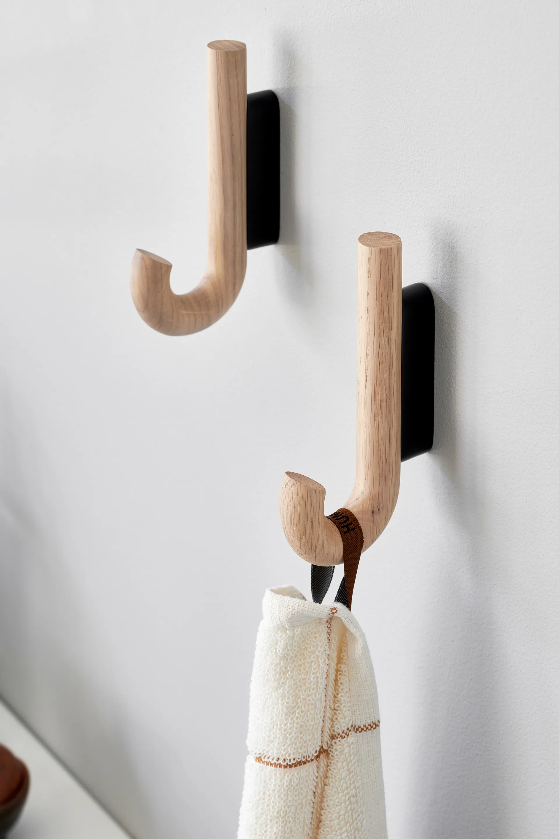 Hook 迷你挂钩13.3cm, 橡木_黑色 Gejst