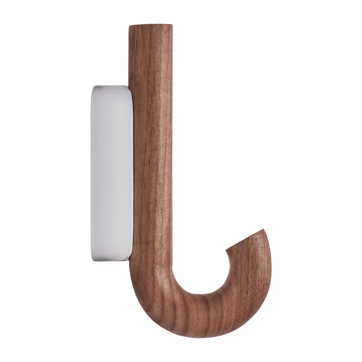 Hook 迷你挂钩13.3cm - 胡桃木_铬色 - Gejst