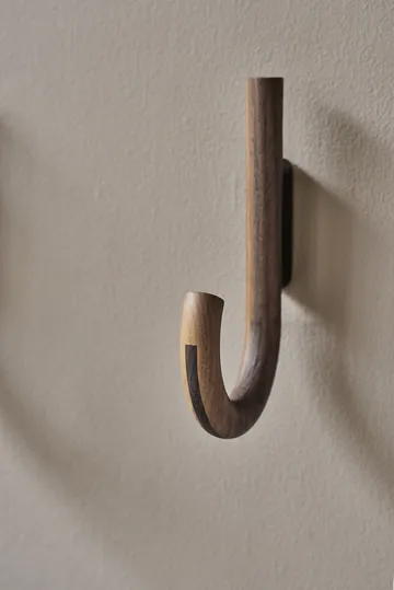Hook 挂钩19cm - 胡桃木色_黑色 - Gejst