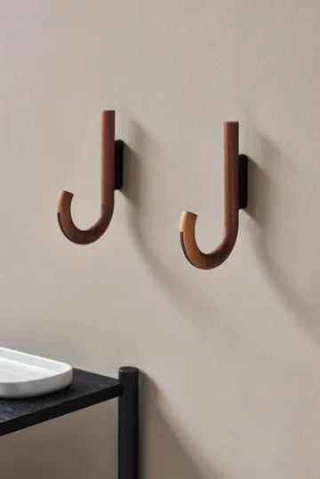 Hook 挂钩19cm - 胡桃木色_黑色 - Gejst