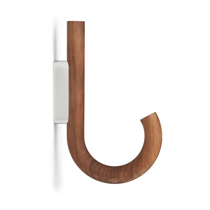 Hook 挂钩19cm - 胡桃木色_铬色 - Gejst